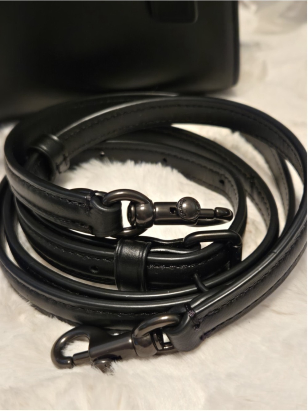 NWOT Coach Andrea Carryall Shoulder Bag Black CP081 - Picture 5 of 6